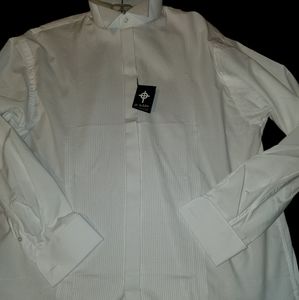 St Kilda mens dress shirt white 16 NWT
